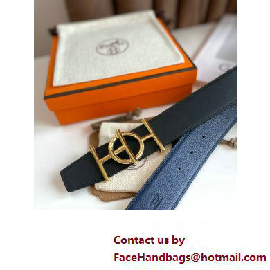 Hermes Ulysse belt buckle  &  Reversible leather strap 38 mm 05 2023